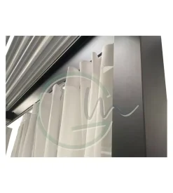 Discount Set 8 tende bianche per pergola "solanum deluxe" 3x3 mt Coperture Per Esterno E Accessori