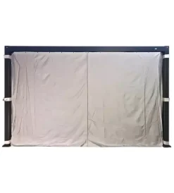 Coperture Per Esterno E Accessori- Set 4 tende per pergola riviera "magnolia" grigio chiaro 300x300 cm