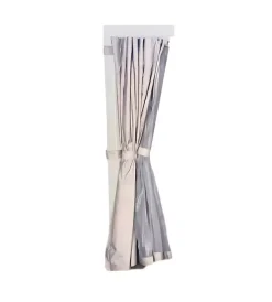 Coperture Per Esterno E Accessori- Set 4 tende zanzariere per pergola riviera "magnolia" grigio chiaro 300x300 cm