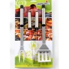 Barbecue-Ompagrill Set 3 utensili per barbecue in acciaio 36 cm