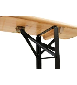 EuroGarden Mobili Da Giardino E Accessori|Set birreria da giardino pieghevole in legno 200x70 cm