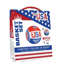 Giochi E Casette Bimbo|Set canestro e pallone per bambini in scatola modello usa