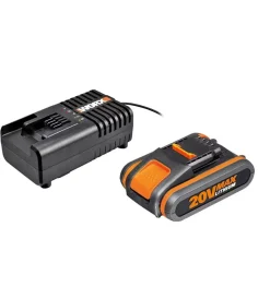 Worx Trapani E Avvitatori|Set caricabatteria  e batteria "wa3601" 20v 2.0ah 20v