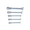 Chiavi- Set chiavi combinate a cricchetto testa snodata 5 pz.