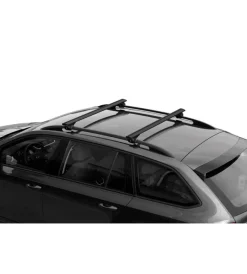 Hot Set completo barre portatutto "evos silenzio black rail" in alluminio m 120 cm - n15090 Portaggio