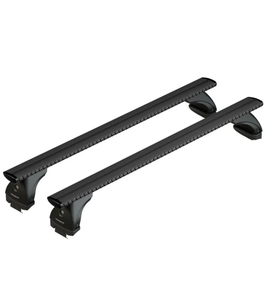 Portaggio-Nordrive Set completo barre portatutto "evos 219 silenzio black m" in alluminio - nk219ebm