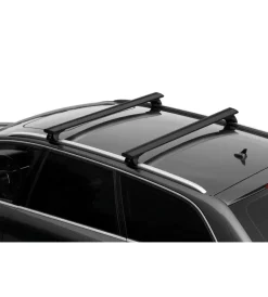 Portaggio-Nordrive Set completo barre portatutto "evos silenzio black in-rail" in alluminio l 128 cm - n15101