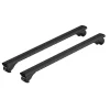 Portaggio-Nordrive Set completo barre portatutto "evos silenzio black rail" in alluminio l 128 cm - n15091