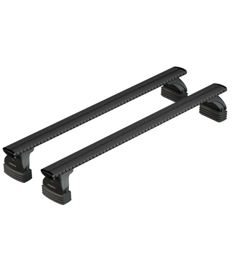 Nordrive Portaggio|Set completo barre portatutto "evos lp 030 silenzio black s" in alluminio - nk026ebl