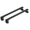 Nordrive Portaggio|Set completo barre portatutto "evos lp 048 silenzio black l" in alluminio - nk048lbl