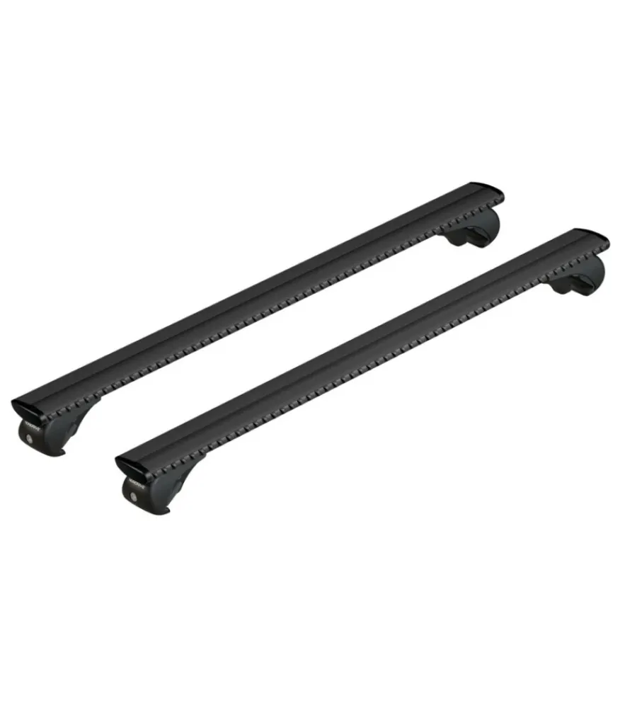 Nordrive Portaggio|Set completo barre portatutto "evos silenzio black rail" in alluminio xl 140 cm - n15092