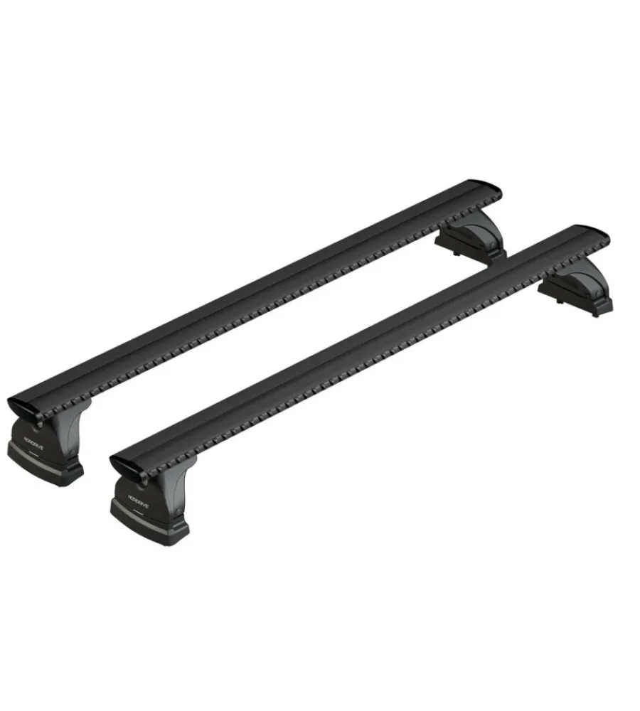 Portaggio-Nordrive Set completo barre portatutto "evos lp 220 silenzio black m" in alluminio - nk220lbm