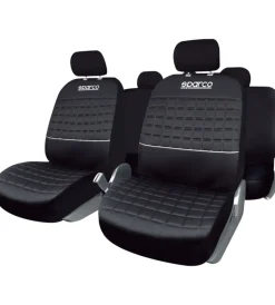 Auto Interno-Sparco Set coprisedili universali auto "spc1042" nero/argento