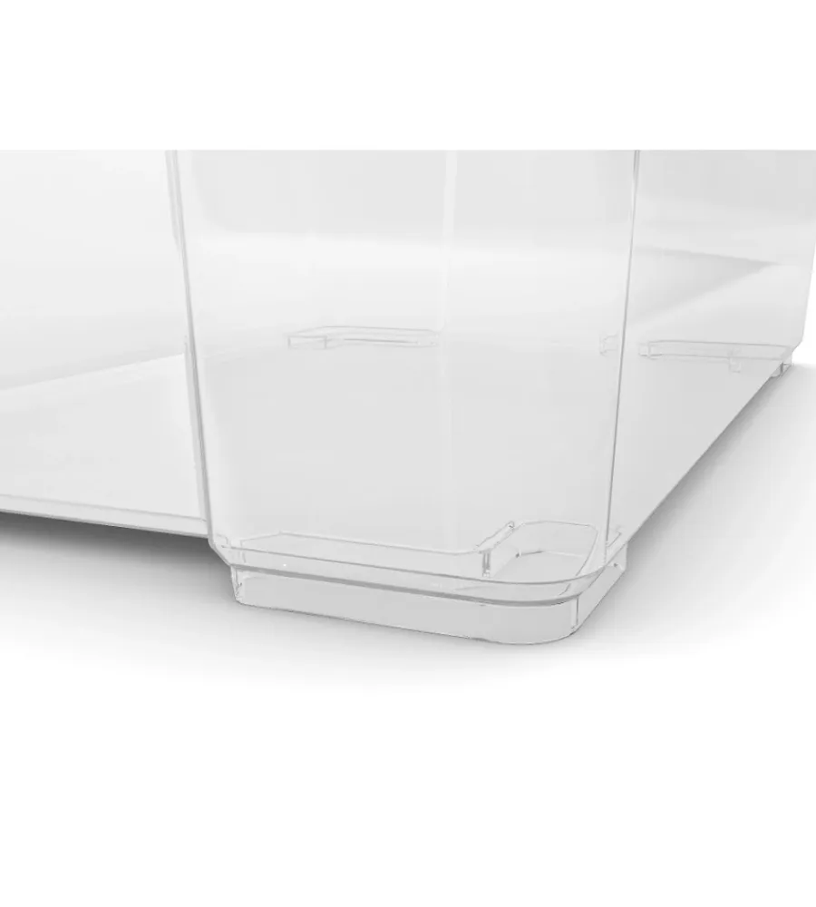 Ordine E Sistemazione- Set da 4 contenitori keter "jumbo" in polipropilene colore trasparente, 38,5x58x21,3 cm