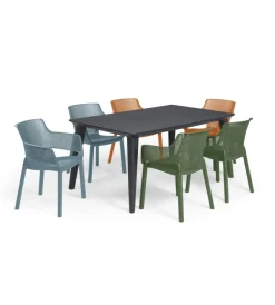 Sale Set da 6 pezzi sedia da esterno 