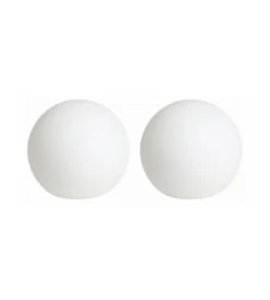 Illuminazione Per Esterno|Set da 2 sfere luminose solare a led riviera in pe e abs ø30x28 cm