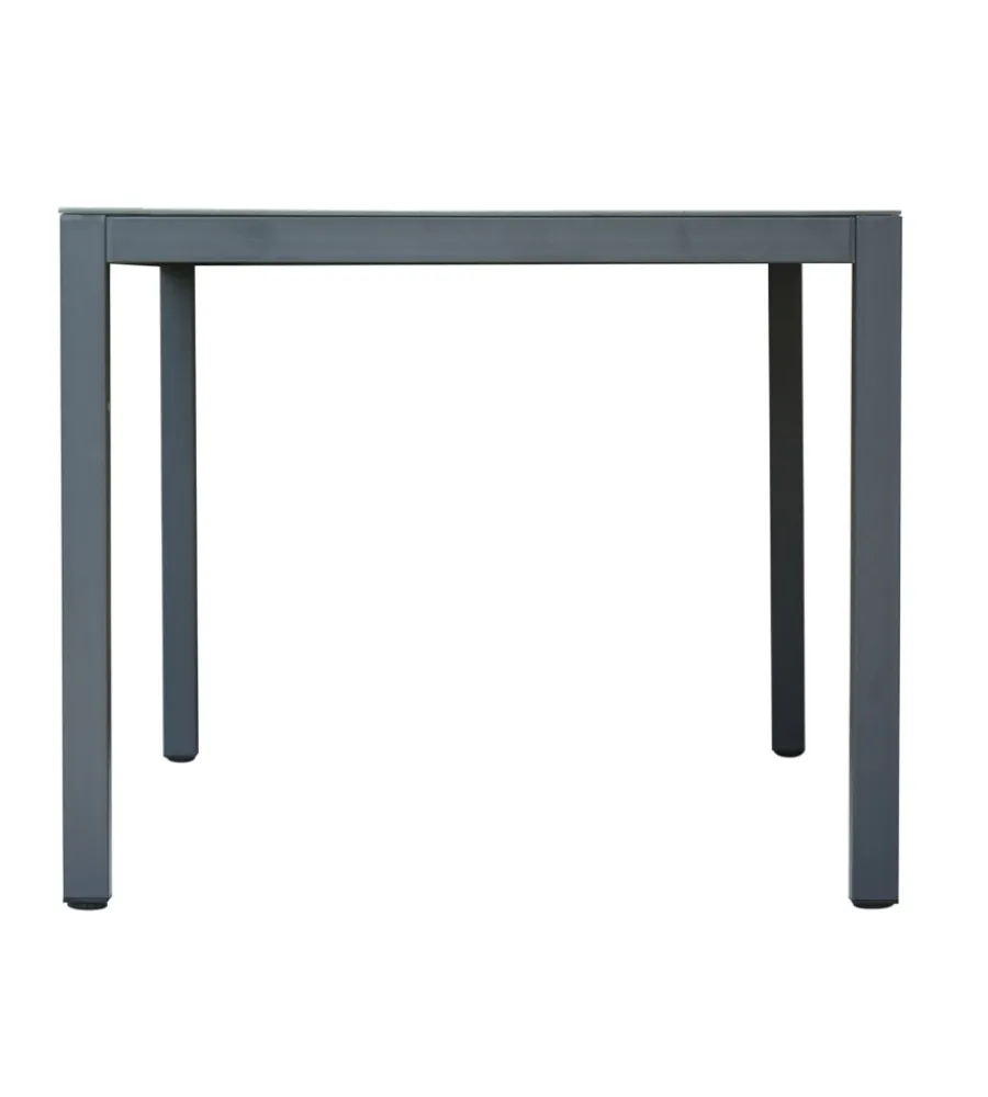 Best Set da giardino solaria "tarquinia" antracite in ferro e vetroceramica 4 sedute e tavolo Mobili Da Giardino E Accessori