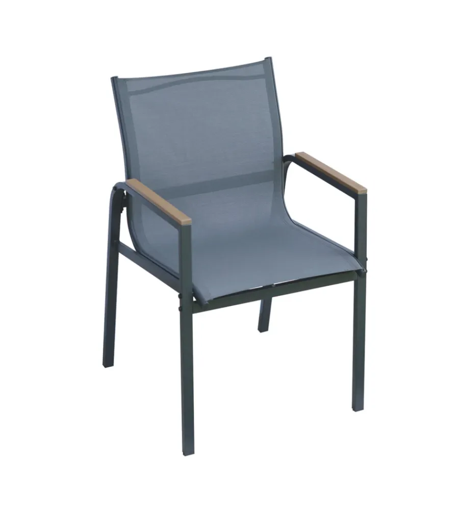 Best Set da giardino solaria "tarquinia" antracite in ferro e vetroceramica 4 sedute e tavolo Mobili Da Giardino E Accessori