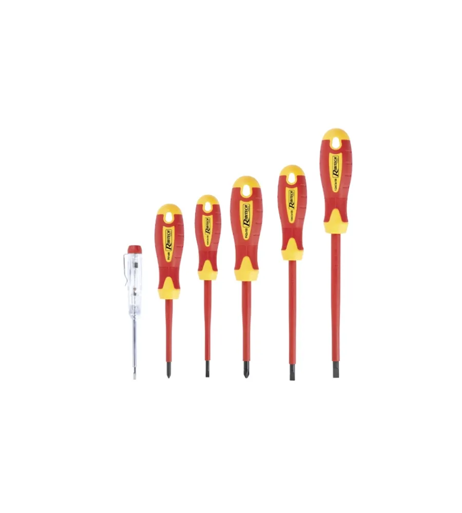 Set Valigette Con Accessori-Ribimex Set di 7 cacciaviti da elettricista -