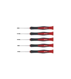 Ribimex Set Valigette Con Accessori|Set di 5 cacciaviti di precisione con testa magnetica -
