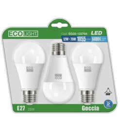 Sale Set di tre lampadine led - goccia Lampadine