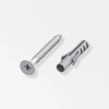 Ferramenta Per Mobili E Infissi-Alfer aluminium Set fissaggio a parete coaxis