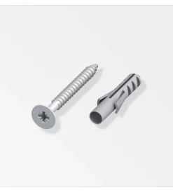 Ferramenta Per Mobili E Infissi-Alfer aluminium Set fissaggio a parete coaxis