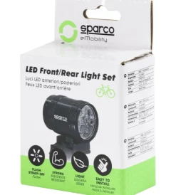 Auto Interno-Sparco Set luce per bicicletta anteriore e posteriore