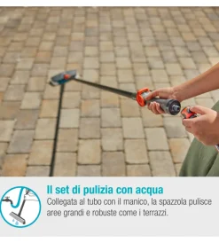Attrezzatura Giardinaggio-Gardena Set manico per pulizia
