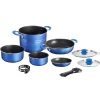 Set pentole da campeggio "skipper 8+1 ø 20" in alluminio antiaderente Campeggio