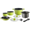 Sale Set pentole da campeggio "juniper ng 8+1 ø 22" in alluminio antiaderente Campeggio