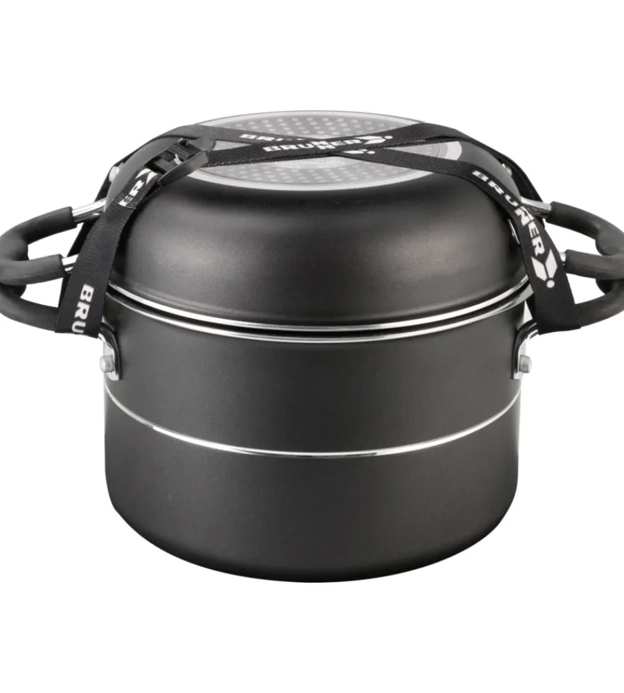 Clearance Set pentole da campeggio "pirate ng 7+1 ø 20" in alluminio antiaderente Campeggio