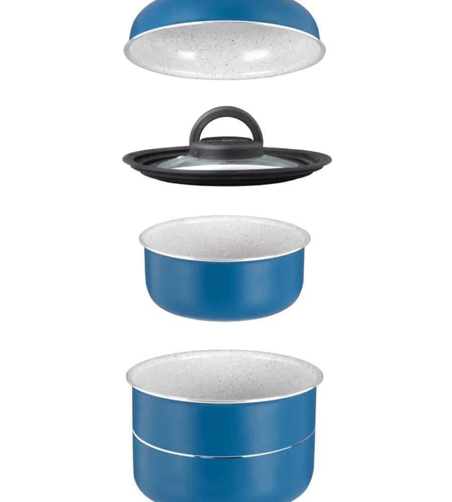 Brunner Campeggio|Set pentole da campeggio "carezza spacemaster ø 22" in alluminio