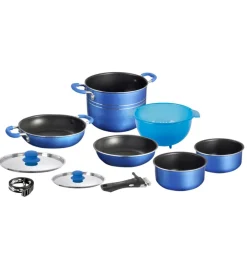 Brunner Campeggio|Set pentole da campeggio "skipper 9+1 ø 24" in alluminio antiaderente