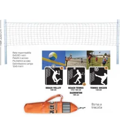 Giochi E Casette Bimbo- Set rete outdoor multisport beach volley beach tennis e pallavolo per bambini da esterno.