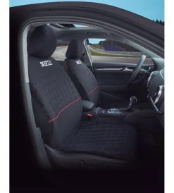 Auto Interno-Sparco Set universale  spc1042 coprisedili auto completo nero/rosso