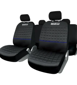 Best Set universale spc1042 coprisedili auto completo nero/blu Auto Interno