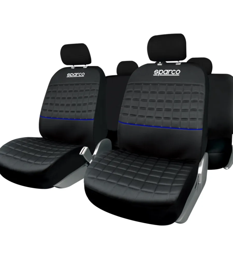 Best Set universale spc1042 coprisedili auto completo nero/blu Auto Interno