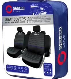 Best Set universale spc1042 coprisedili auto completo nero/blu Auto Interno