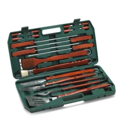 Barbecue-Ompagrill Set valigetta accessori barbecue - 18 pezzi