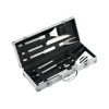 Ompagrill Barbecue|Set valigetta in alluminio da 6 pezzi acciaio inox