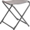 Brunner Campeggio|Sgabello "aravel 3d stool" in alluminio e 3durafeel grigio chiaro 27x40x45 cm