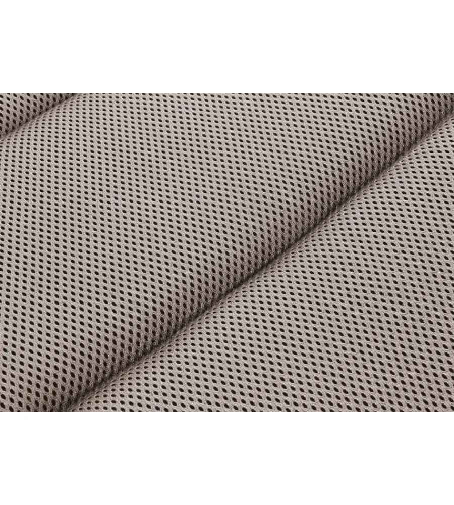Brunner Campeggio|Sgabello "aravel 3d stool" in alluminio e 3durafeel grigio chiaro 27x40x45 cm