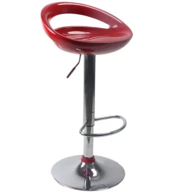 Sedie E Sgabelli- Sgabello da bar "seattle" rosso lucido, 46x42x95 cm