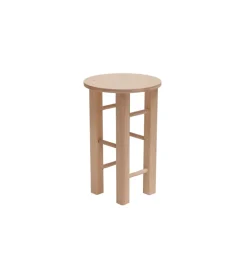 New Sgabello toby in faggio naturale, h45 cm Sedie E Sgabelli