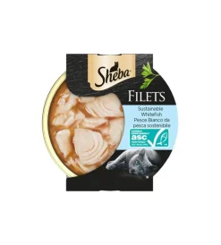 Outlet Sheba - umido per gatti filets pesce bianco al naturale 60 gr Alimenti Umido Gatto