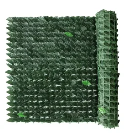Reti, Recizioni E Cancelli Per Giardino|Siepe artificiale essenza in pvc con foglie lauro 300x150 cm