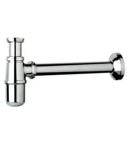 Sifoni- Sifone a bottiglia 1" in ottone cromato, per bagno