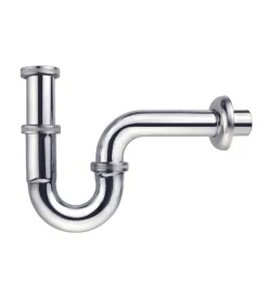 Sifoni|Sifone a "s" 1 1/4" in ottone cromato, per bagno
