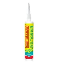 Siliconi E Sigillanti-Saratoga "sil sil 3004"  silicone sigillante bianco  280 ml - .